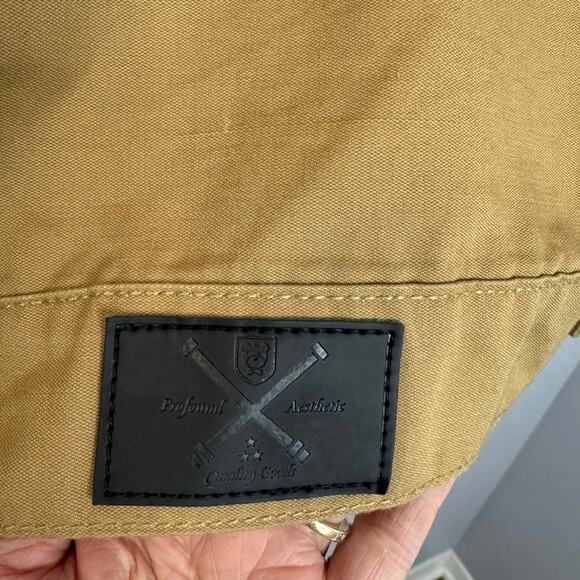 Profound Aesthetic Jacket Mens Tan Cotton Workwear Utility Sz L - Picture 10 of 14